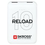 SKROSS RELOAD 10 - Power bank - 10000 mAh - 37 Wh - 24 A - 2 porte di uscita (USB) - sul cavo Micro-USB (1400130)