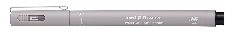 Marcatore-Fineliner-a-penna-UNI-PIN-punta-01-mm-inchiostro-pigmentato-colore-grigio-chiaro-tratto-preciso-e-nitido-per-disegni