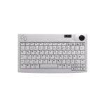 Cherry Industry 4.0 Mini Trackball Keyboard - Corded - QWERTY - Light Grey