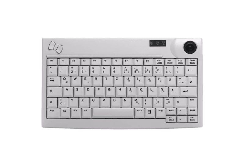 Industry-4.0-Mini-Trackball-Keyboard---Corded---QWERTY---Light-Grey