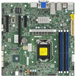 Supermicro Server MB LGA1200/mATX/2x10Gbs X12SCZ-TLN4F bulk - Scheda madre - Intel Socket 1200 (Core i)