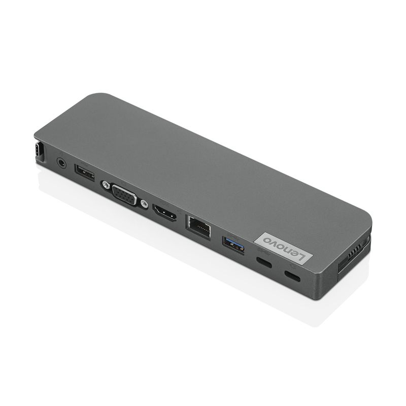 Lenovo-USB-C-Mini-Dock---Verkabelt---USB-3.2-Gen-1--3.1-Gen-1--Type-C---35-mm---101001000-Mbit-s---Grau---CB---BSMI--