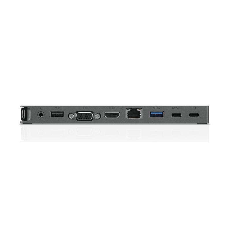 Lenovo-USB-C-Mini-Dock---Verkabelt---USB-3.2-Gen-1--3.1-Gen-1--Type-C---35-mm---101001000-Mbit-s---Grau---CB---BSMI--