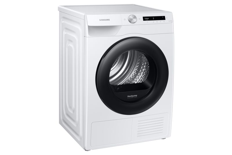 Samsung-Asciugatrice-Ai-Control-con-Optimal-Dry-Sensor-DV80T5220AW-S3-8-Kg-Pompa-di-Calore-Classe-A----Wifi-Oblo-Reversibile-Carica-Frontale-LxAxP--60-x-85-x-60-cm-Silver-Inox