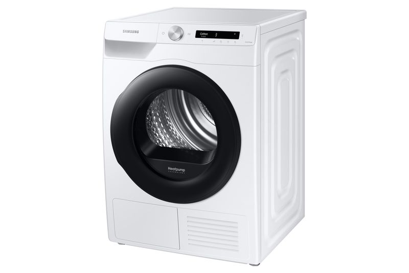 Samsung-Asciugatrice-Ai-Control-con-Optimal-Dry-Sensor-DV80T5220AW-S3-8-Kg-Pompa-di-Calore-Classe-A----Wifi-Oblo-Reversibile-Carica-Frontale-LxAxP--60-x-85-x-60-cm-Silver-Inox