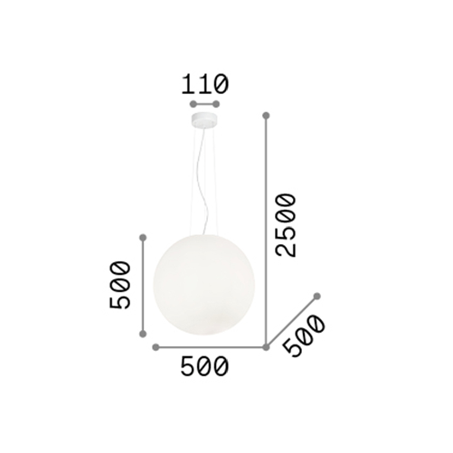 Sospensione-Moderna-Mapa-Vetro-Acidato-Bianco-1-Luce-E27-D50Cm