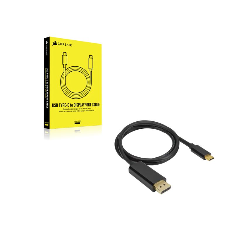 Corsair-CU-9000005-WW-Videokabel-Adapter-1-m-USB-Typ-C-DisplayPort-Schwarz--CU-9000005-WW-