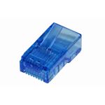 Link Confezione 100 Connettori 8 Poli Cat 5E Utp Non Schermato Rj45 Blu