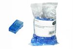 Confezione-100-Connettori-8-Poli-Cat-5E-Utp-Non-Schermato-Rj45-Blu