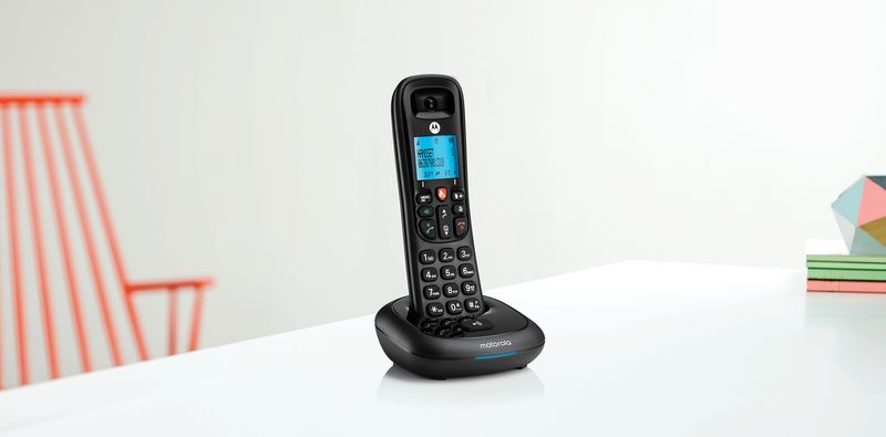 Motorola-CD4001-Telefono-DECT-Identificatore-di-chiamata-Nero