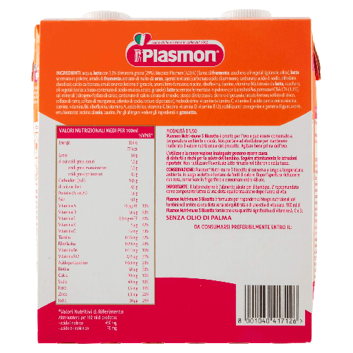 Plasmon Latte Di Proseguimento Nutrimune 3 Liquido 18x500 Ml —