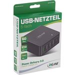 Alimentatore-USB-PDQC-3.0---Caricabatterie---4x-USB-A--USB-C---60W