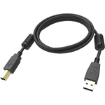 Vision Professional - Cavo USB - Da USB (M) a USB Tipo B (M) - USB 2.0 - 1 m - Nero