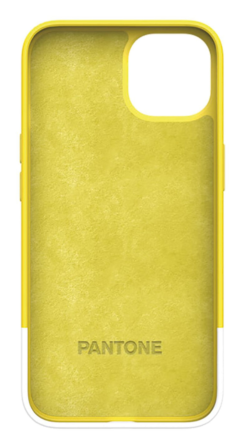 Pantone-PT-PC1007Y-custodia-per-cellulare-155-cm--6.1---Cover-Bianco-Giallo