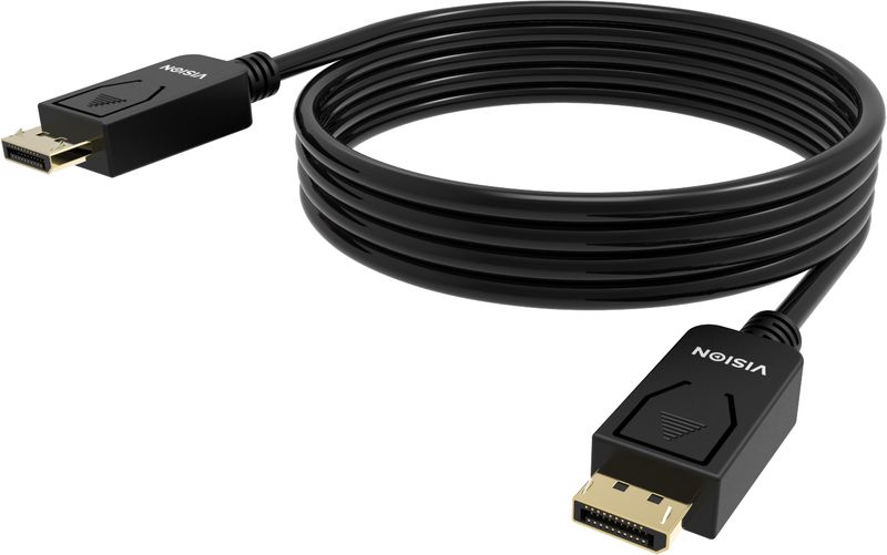 Vision-TC-2MDP-BL-cavo-DisplayPort-2-m-Nero--VISION-Professional-installation-grade-DisplayPort-cable---LIFETIME-WARRANT