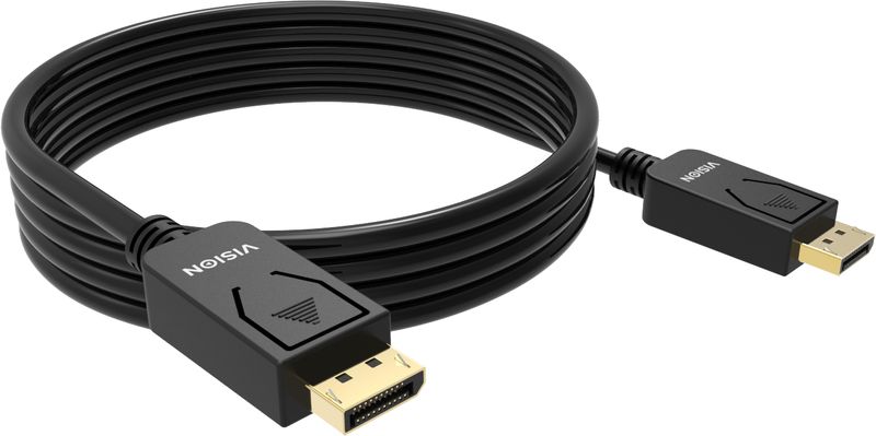 Vision-TC-2MDP-BL-cavo-DisplayPort-2-m-Nero--VISION-Professional-installation-grade-DisplayPort-cable---LIFETIME-WARRANT