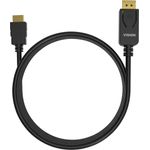 Vision TC 2MDPHDMI/BL cavo e adattatore video 2 m DisplayPort HDMI tipo A Standard Nero (VISION Professional installatio