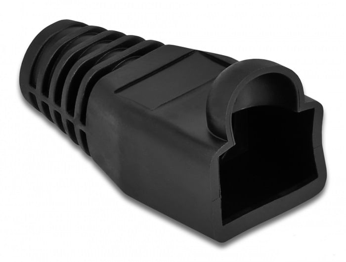 Delock-Strain-relief-for-RJ45-plug---Netzwerkkabel-Knickschutz---Schwarz--Packung-mit-20---86722-