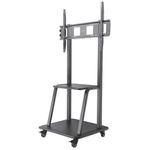 Manhattan 461665 supporto da tavolo per Tv a schermo piatto 254 m 100 Nero Pavimento (TV & Monitor Mount Trolley Stand 1