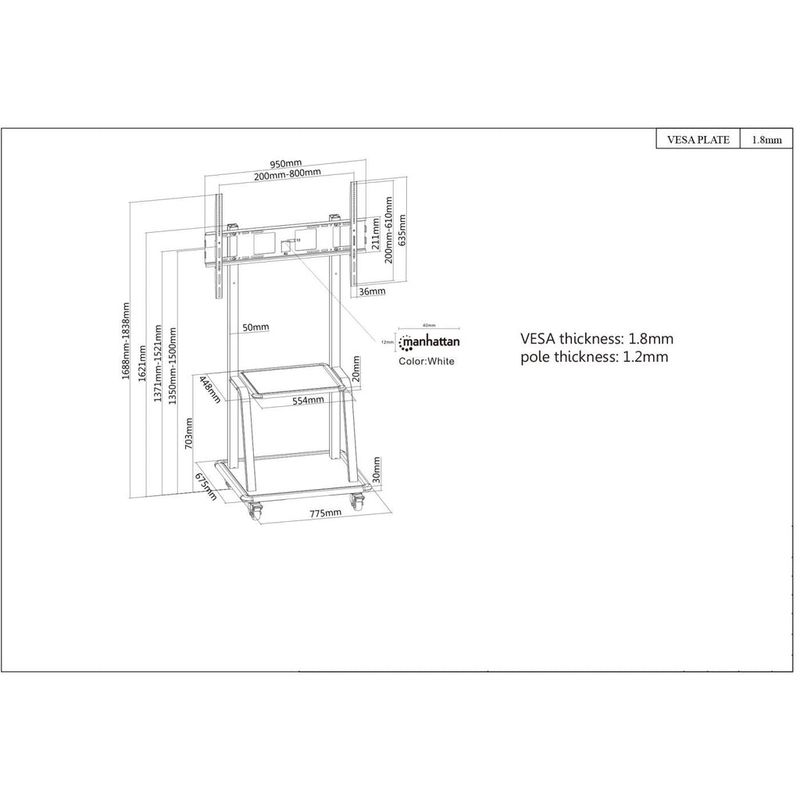 Manhattan-461665-supporto-da-tavolo-per-Tv-a-schermo-piatto-254-m-100-Nero-Pavimento--TV---Monitor-Mount-Trolley-Stand-1