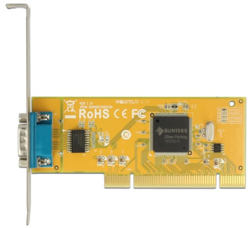 DeLock-PCI-Card->-1-x-Serial-RS-232---Serieller-Adapter---PCI-Low-Profile---RS-232--89592-