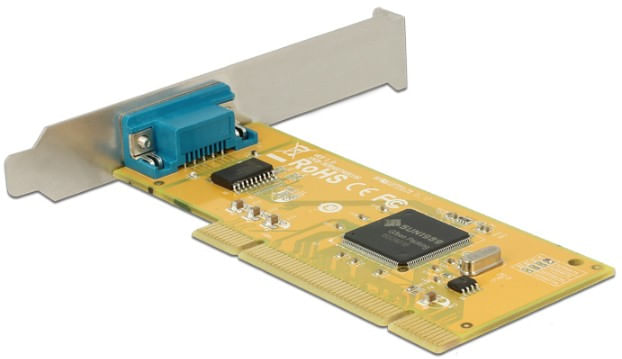 DeLock-PCI-Card->-1-x-Serial-RS-232---Serieller-Adapter---PCI-Low-Profile---RS-232--89592-