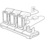 Zebra CRD4S-RFD8500-1R organizzatore per stazioni di carica Libera installazione Nero (CRADLE RFD8500 4-SLOT CHARGING -