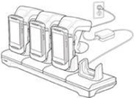 Zebra-CRD4S-RFD8500-1R-organizzatore-per-stazioni-di-carica-Libera-installazione-Nero--CRADLE-RFD8500-4-SLOT-CHARGING---