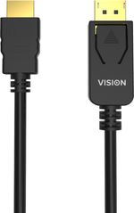 Vision-TC-1MDPHDMI-BL-cavo-e-adattatore-video-1-m-DisplayPort-HDMI-tipo-A-Standard-Nero--VISION-Professional-installatio