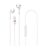 Celly UP1100TYPECWH cuffia e auricolare Cuffie Cablato In-ear Musica e Chiamate USB tipo-C Bianco