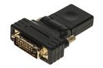 Adattatore-Bidirezionale-Dvi-24-1-Maschio---Hdmi<Sup>®<-Sup>-Femmina-Inclinabile-E-Routabile