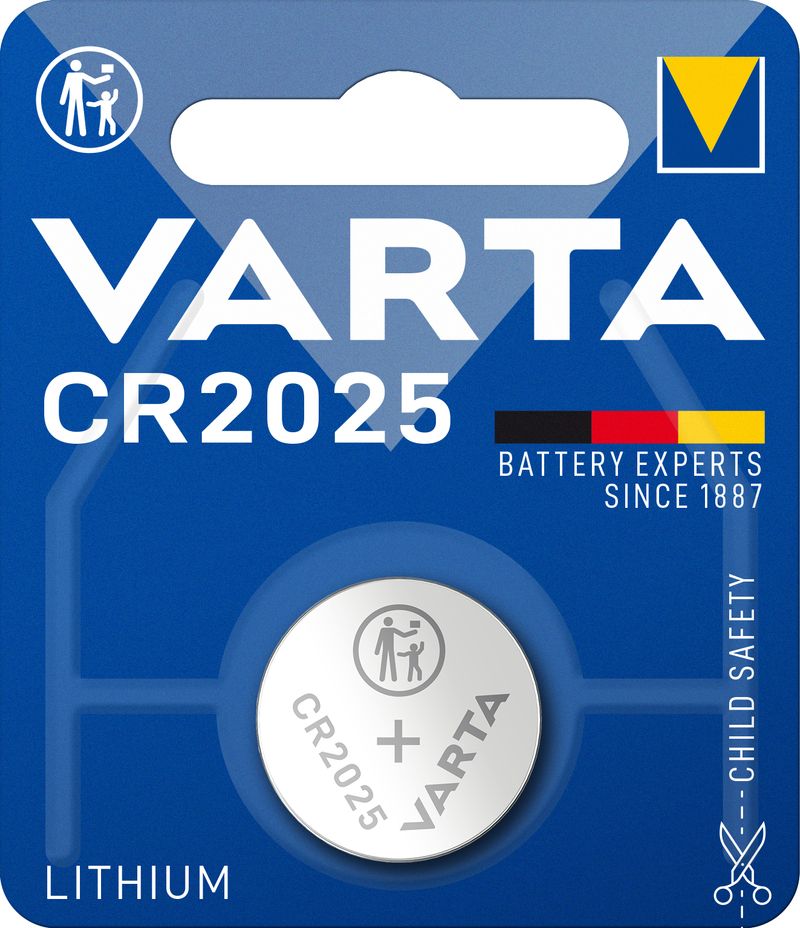 Varta-LITHIUM-Coin-CR2025--Batteria-a-bottone-3V--Blister-da-1