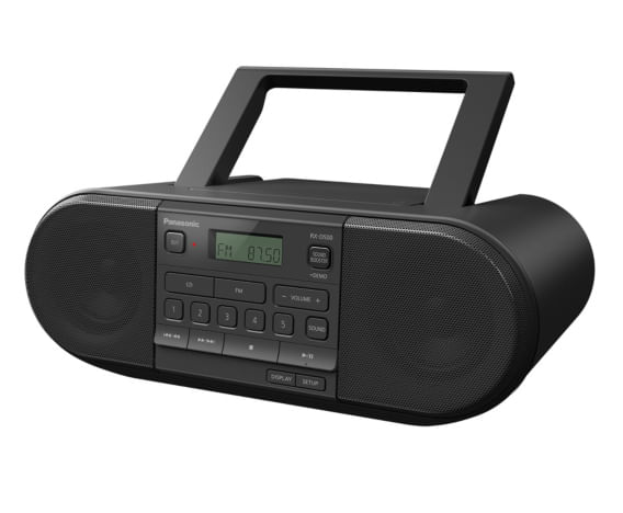 Radio-CD-Panasonic-RX-D500EG-K-funzionamento-a-rete-e-a-batteria