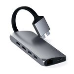 Satechi ST-TCDMMAM replicatore di porte e docking station per laptop USB 3.2 Gen 1 3.1 Gen 1 Type-C Grigio (Satechi Type