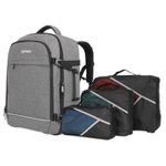 Manhattan 440370 borsa per laptop 439 cm 17.3 Zaino Grigio (ROMA TRAVEL BACKPACK 17.3IN- - ALSO TABLET SLEEVE)