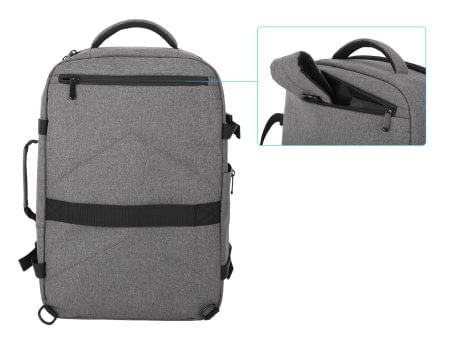 Manhattan-440370-borsa-per-laptop-439-cm-17.3-Zaino-Grigio--ROMA-TRAVEL-BACKPACK-17.3IN----ALSO-TABLET-SLEEVE-