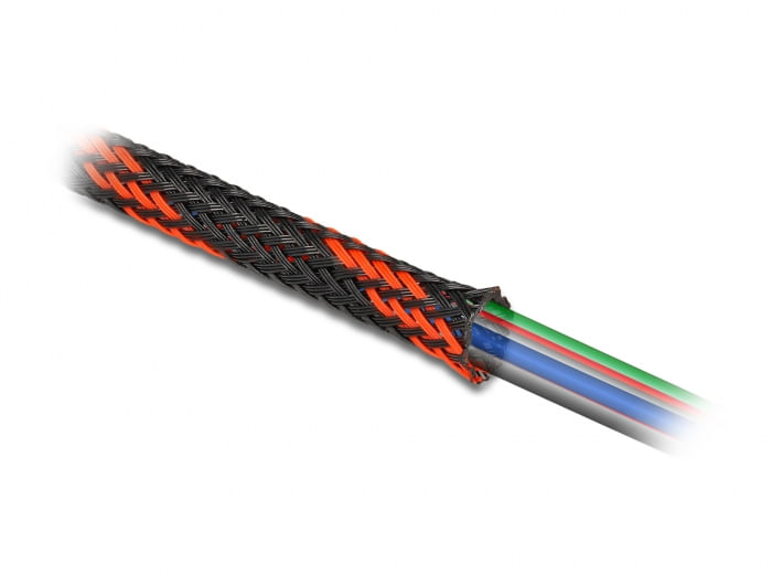 Delock-guaina-intrecciata-estensibile-2-m-x-19-mm-nero-rosso
