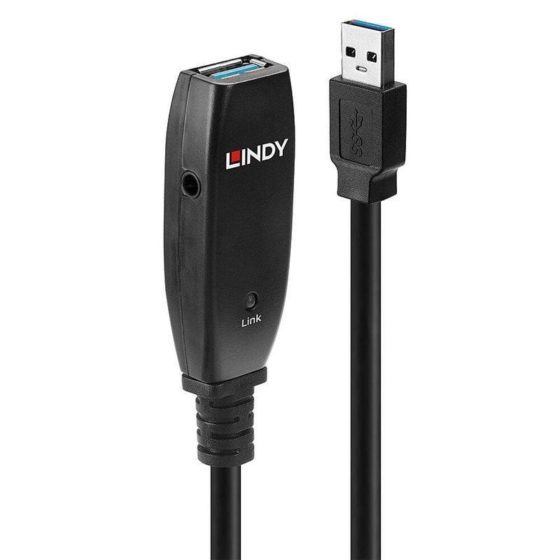 Lindy-43353-cavo-USB-3-m-USB-3.2-Gen-1-3.1-Gen-1-USB-A-Nero--3M-USB-3.0-ACTIVE-EXTENSION---CABLE-