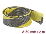 Delock-guaina-intrecciata-estensibile-2-m-x-50-mm-nero-giallo