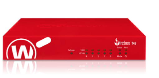 WatchGuard-Firebox-T45-firewall-hardware-394-Gbit-s--WatchGuard-Firebox-T45-with-1-Year-Standard-Support-