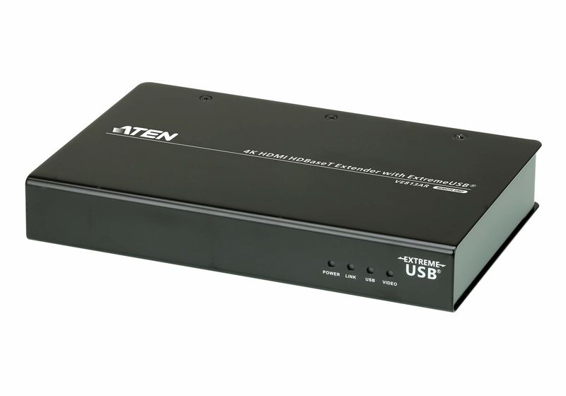 Aten-HDMI-Extender-with-ExtremeUSB-Technology-4Kx2K--HDBaseT---1-CAT-Cable