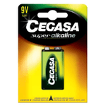 Cegasa Super Alkaline Confezione da 1 Batteria 6LR61 9V - Alta Tecnologia - Affidabilità - Alte Prestazioni