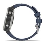 GARMIN-QUATIX-6-Gray-con-cinturino-in-silicone-Captain-Blue-RICONDIZIONATO-art.010-02158-91R