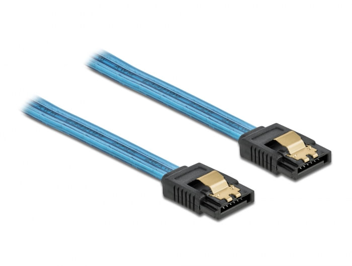 DeLOCK-SATA-6-Gb-s-Cable-UV-glow-effect---SATA-Kabel---Serial-ATA-150-300-600---SATA-bis-SATA---20cm---Blau--82121-