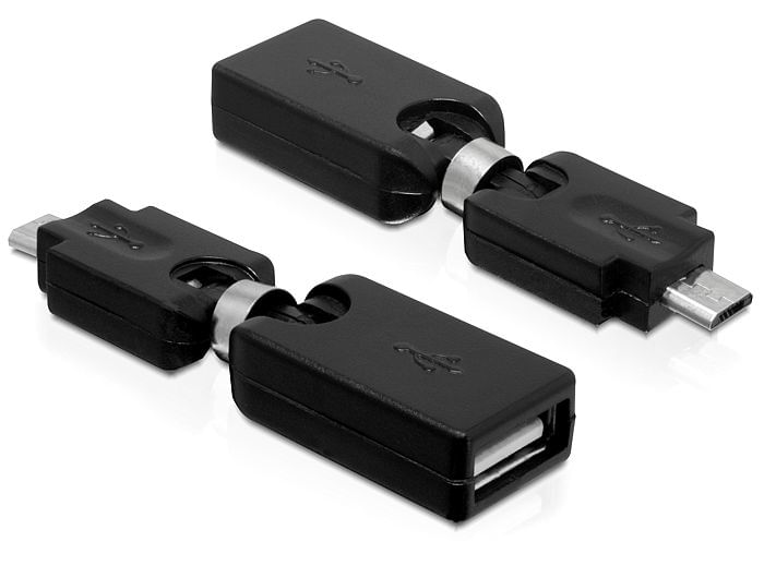 Adattatore-Ruotabile-Usb-A-Femmina---Micro-Usb-Maschio-Delock