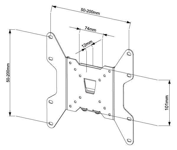 Vivolink-VLMW1337-Supporto-TV-a-parete-94-cm-37-Nero--Wall-mount-small-slim-from---VESA-50x50-to-200x200-.---Warranty-14