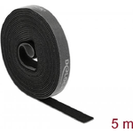 DeLOCK Nastro con chiusura a strappo a rotolo L 5 m x P 15 mm nera