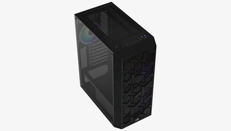 AeroCool-Hive-ARGB-Trn-ATX-Ingen-strmforsyning-Sort