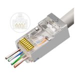 Microconnect KON512-50EZ cavo di collegamento RJ45 Argento