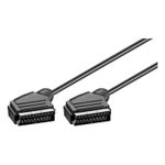 Microconnect Goobay 11702 Cavo SCART 1,5 m SCART (21-pin) Nero